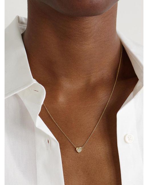 Collier En Or 10 Carats (416/1000) Et Diamant Tie The Knot STONE AND STRAND en coloris Natural