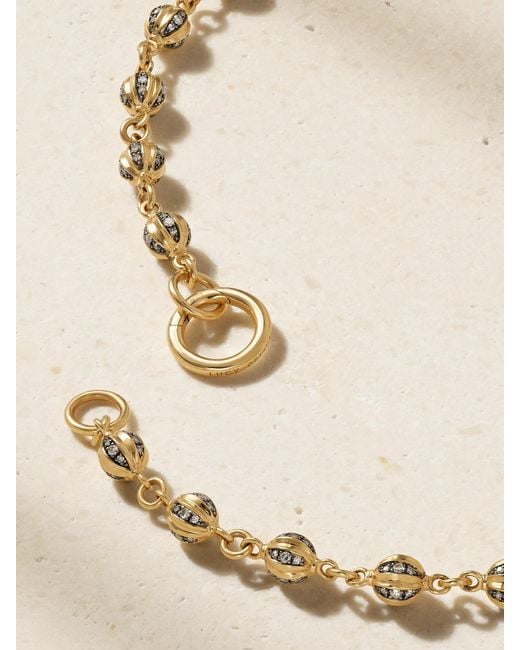 Lucy Delius Natural 14-Karat Rhodium-Plated Diamond Necklace