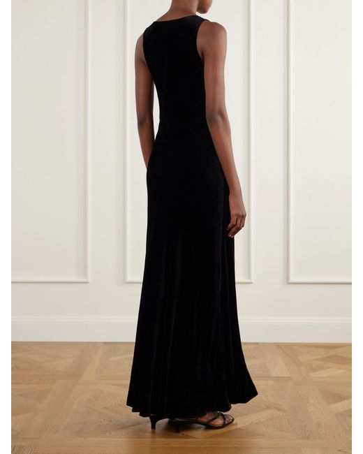 Rohe Black Velvet Maxi Dress