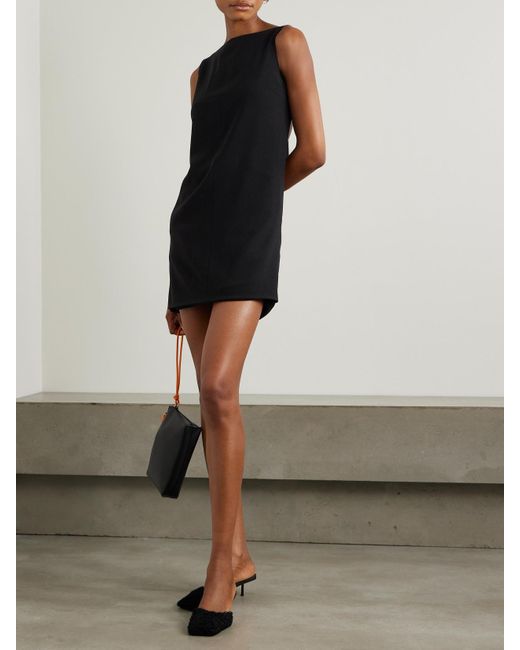 Mini-Robe Dos Ouvert En Crêpe Alessa 16Arlington en coloris Black
