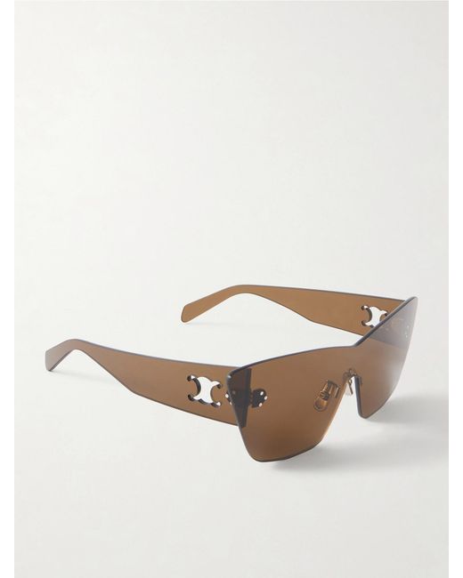 Céline Brown D-Shape Acetate Sunglasses