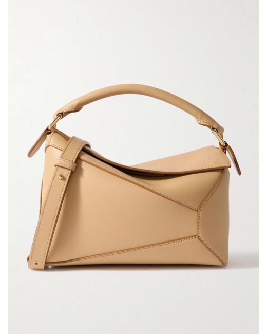Loewe Natural Puzzle Edge Kleine Schultertasche Aus Leder