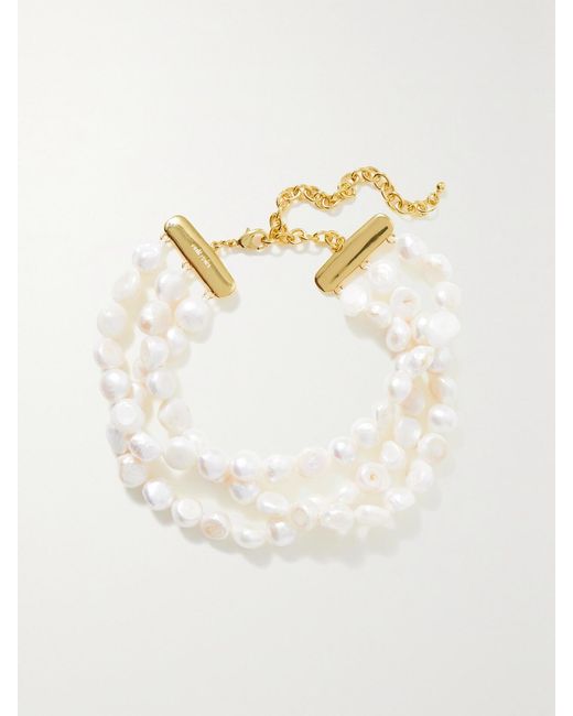 Cult Gaia Natural Nora-Tone Pearl Choker
