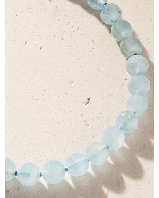 JIA JIA Natural Oracle 14-Karat Aquamarine Necklace