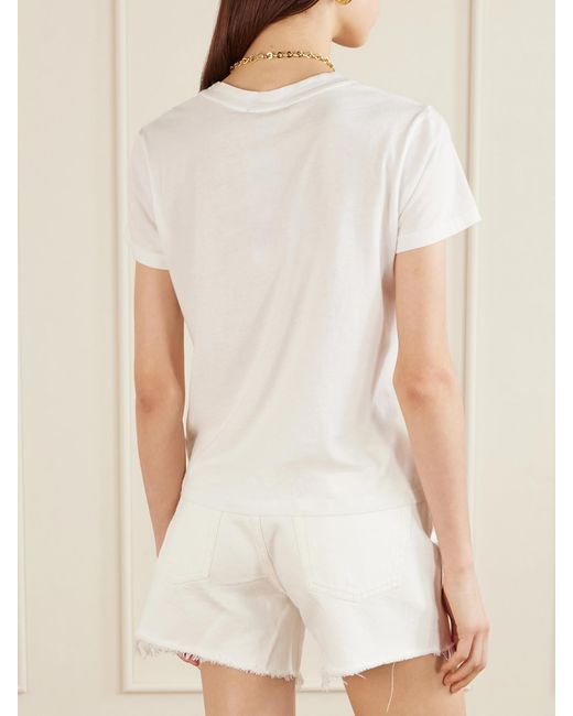 James Perse White Vintage Boy Cotton-Jersey T-Shirt