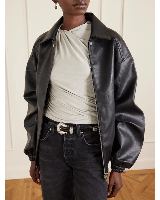 DEHANCHE Black Santo Leather Belt