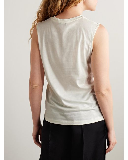 Joseph White Tanktop Aus Jersey Aus Einer Baumwoll-Seidenmischung