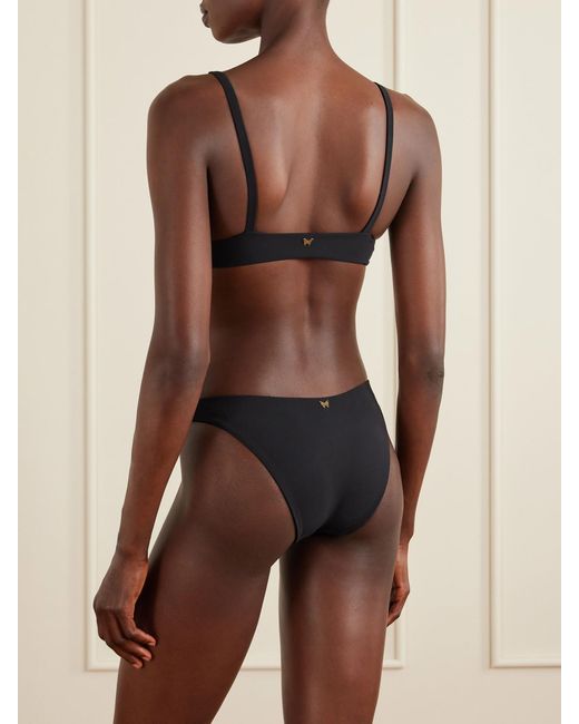 Kiki de Montparnasse Black Echauffe Bikini Top