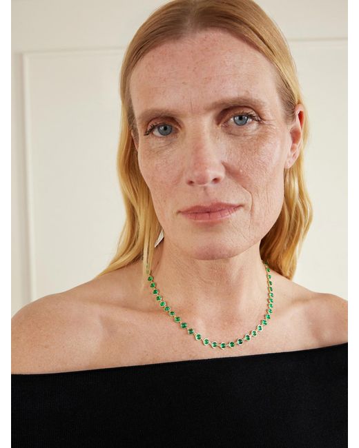 Irene Neuwirth Natural 18-Karat Emerald Necklace