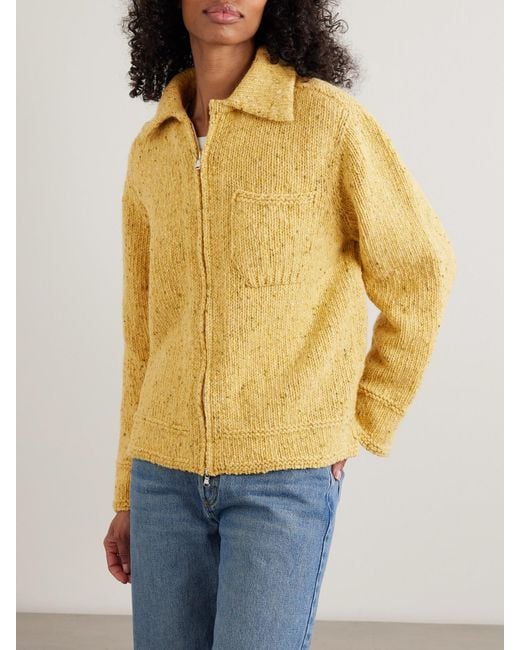 B Sides Yellow Wool Knitted Jacket