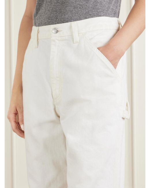 Nili Lotan White Arnaud Carpenter Straight-Leg Jeans