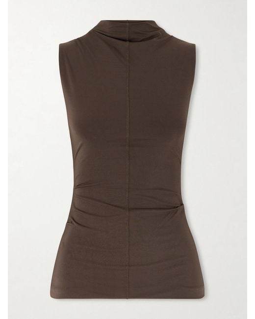 Sir Brown Matheo Draped Jersey Tank