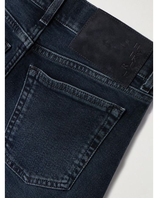 Haikure Blue Gery Low-Rise Slim-Fit Jeans