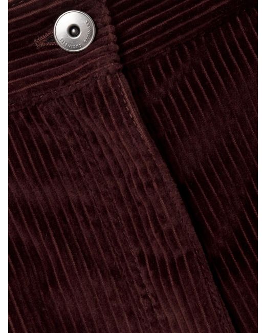 Brunello Cucinelli Purple Hose Mit Geradem Bein Aus Baumwollcord