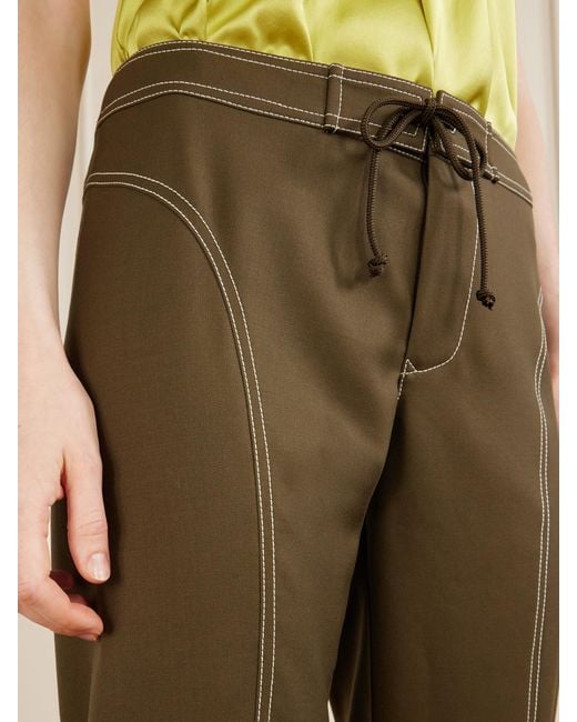 Aflalo Green Zuri Twill Skinny-Leg Capri Pants