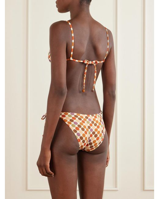 Eres White Lou Lou Personnel Polka-Dot Print Bikini Briefs
