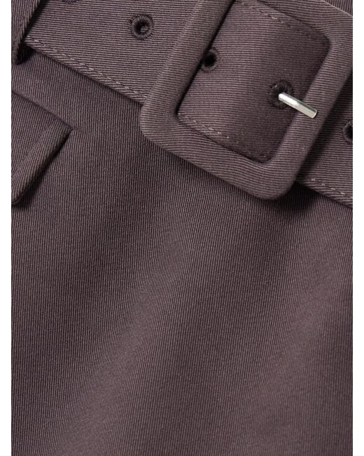 Self-Portrait Purple Belted Twill Mini Skort