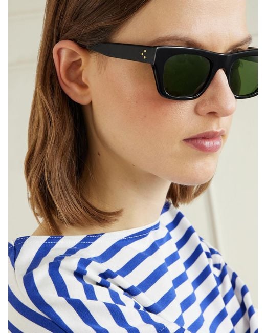 Matteau Green Voyager Square-Frame Acetate Sunglasses