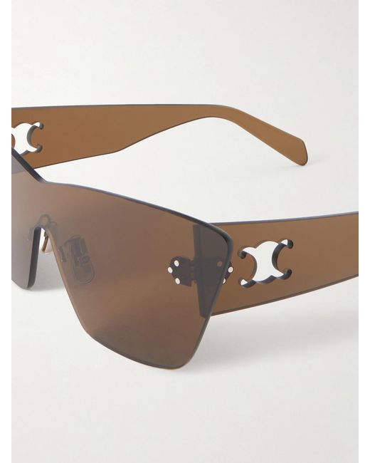 Céline Brown D-Shape Acetate Sunglasses