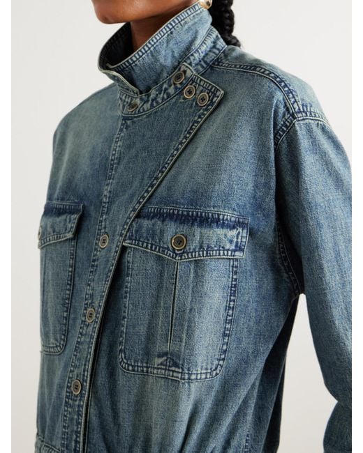 Isabel Marant Blue Nadia Jumpsuit Aus Denim