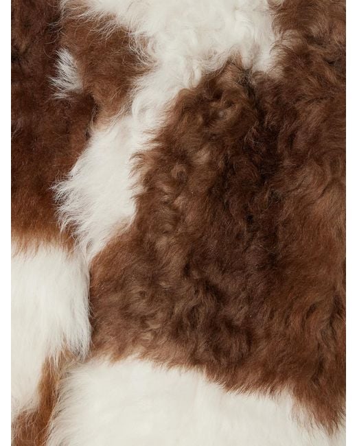 Zimmermann Natural Hypnotic Shearling Coat
