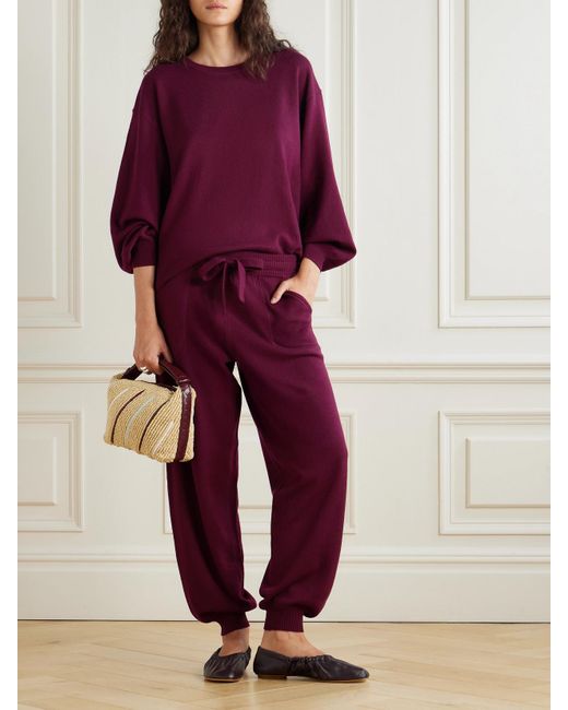 Eres Purple Colorama Famous Wool And Cashmere-Blend Sweater