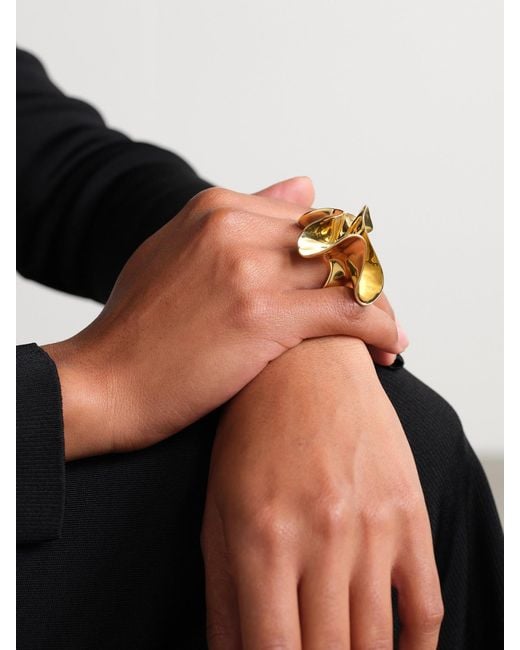 Bottega Veneta Metallic Plated Ring