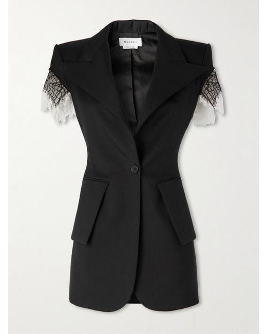 Alexander McQueen Black Sleeveless Jacket