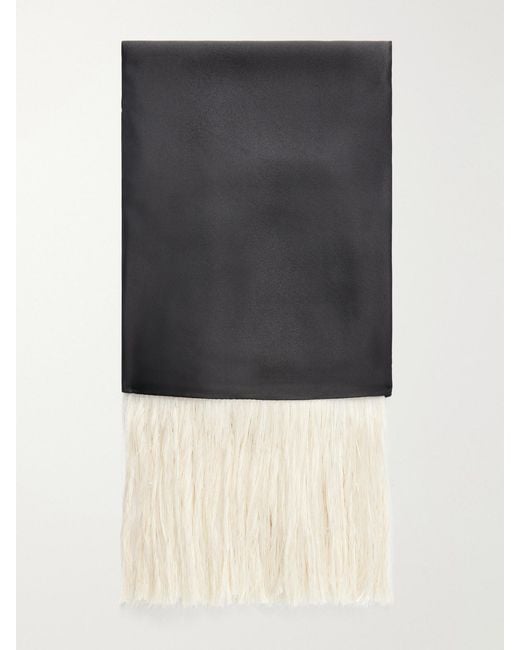 Le Sundial Black The Opera Silk Scarf