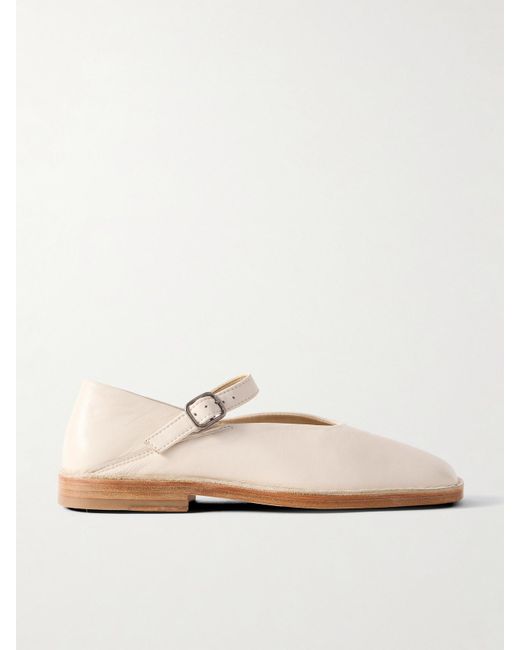 Lemaire Natural Leather Ballet Flats