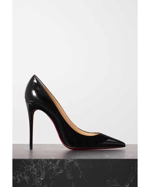 Christian Louboutin Kate 100 Patent-leather Pumps in Black - Lyst