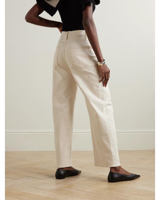 Mother Natural Net Sustain The Half Pipe Ankle High-Rise Tapered Jeans