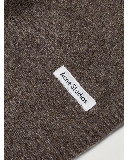 Bonnet En Cachemire À Appliqué Kassia Acne en coloris Brown