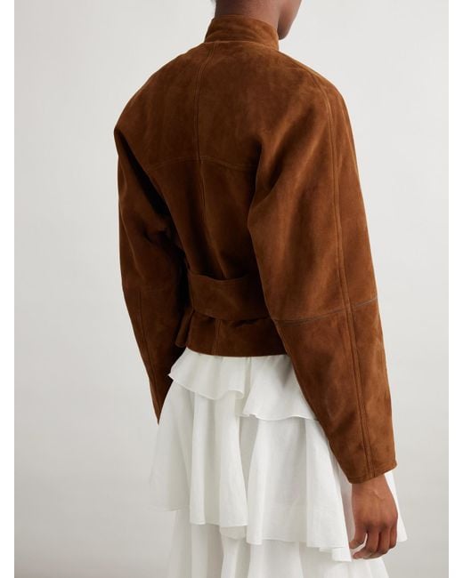 Veste En Daim Alaïa en coloris Brown