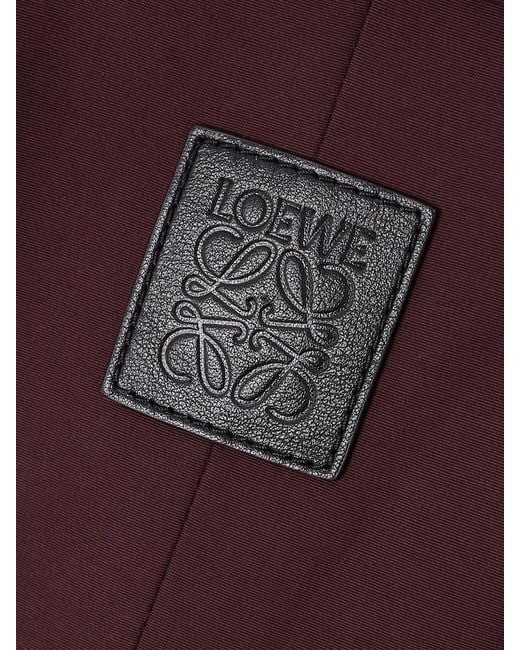 Loewe Red Belted Cotton-Blend Shell Jacket