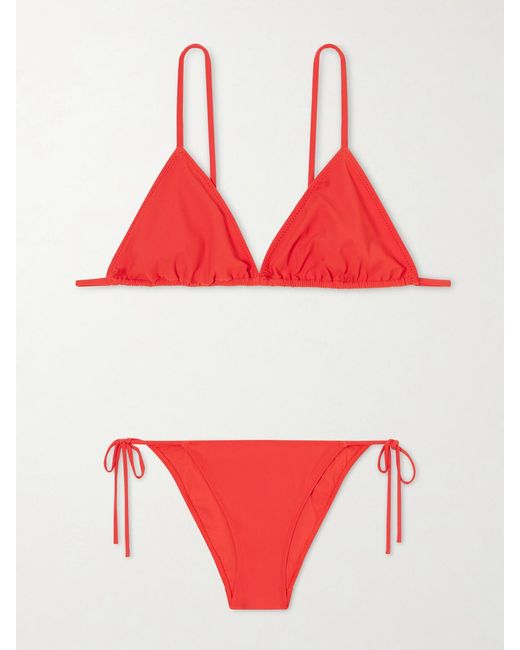 Lido Red Venti Triangle Halterneck Bikini