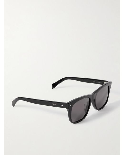 Céline Black Square-Frame Acetate Sunglasses