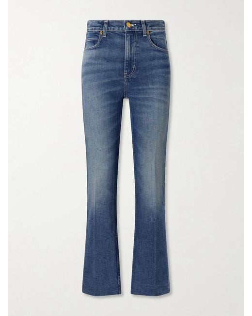 Jamie Haller Blue Kenickie Mid-Rise Straight-Leg Jeans