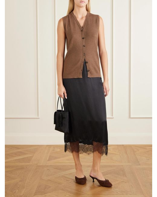 Herbert Levine Natural 24/7 50 Bow-Detail Shearling Mules