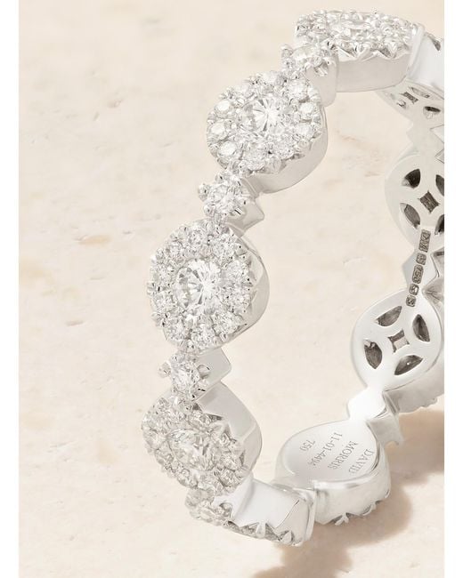 David Morris Natural Triolette 18-Karat Diamond Ring