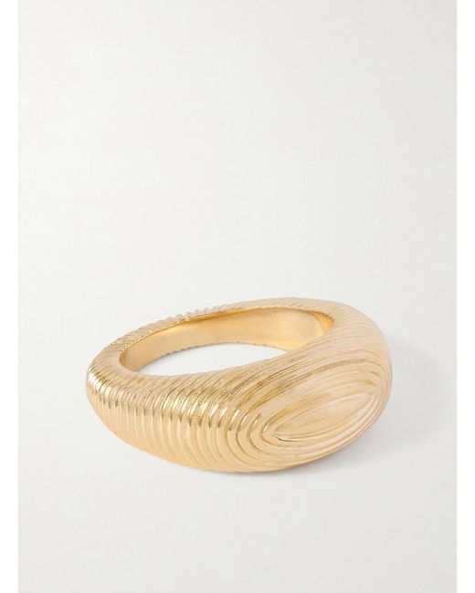 LIE STUDIO Natural The Audrey-Plated Ring