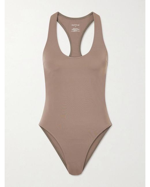 Matteau Natural Maillot Racerback Swimsuit