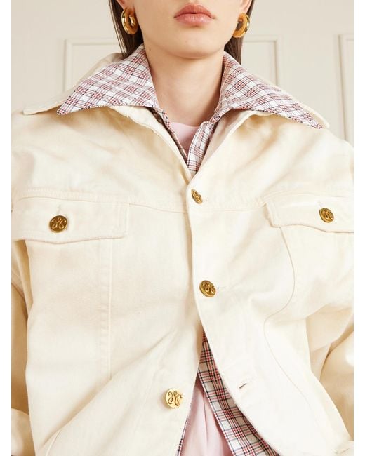 Willy Chavarria Natural Chachi Denim Jacket
