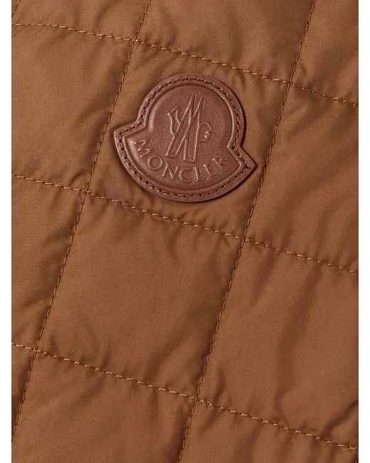 Moncler Brown Epinal Quilted Shell Down Jacket