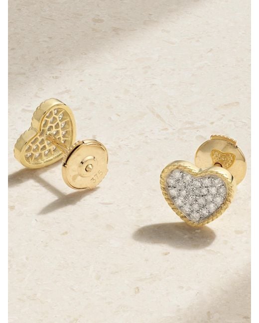 Yvonne Léon Natural 9-Karat Diamond Earrings