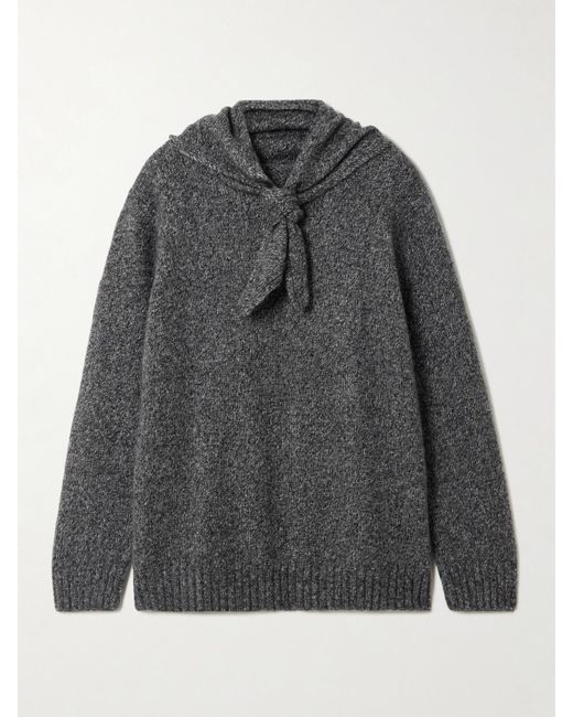 arch4 Gray Verona Organic Cashmere And Silk-Blend Sweater And Scarf Set