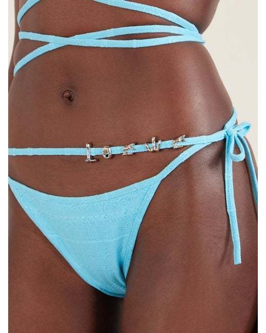 Loewe Blue Paula's Ibiza Jacquard Bikini Briefs