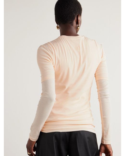 Jil Sander Natural Set Of Three Cotton-Jersey Tops