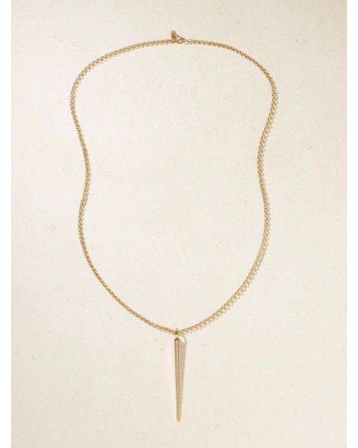 BY PARIAH Natural Sticks And Stones 14-Karat Recycled Diamond Necklace