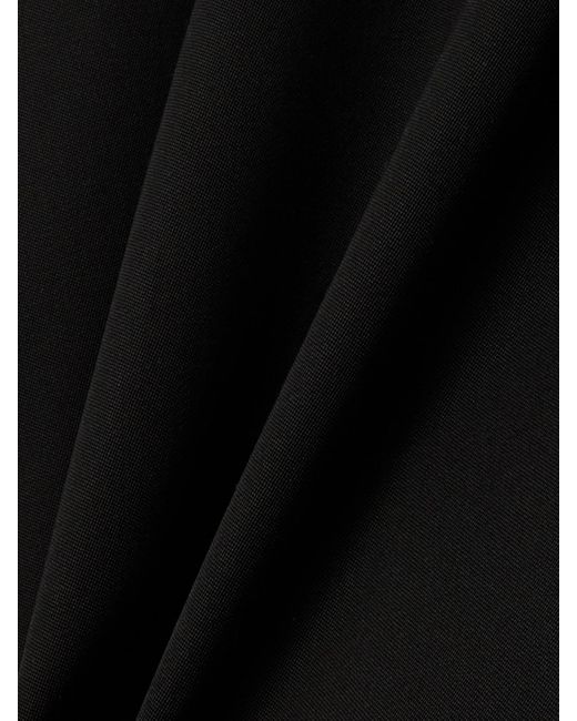 Bottega Veneta Black Midirock Aus Grain De Poudre Aus Wolle